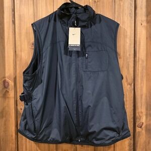 Nike Trail Repel Vest Jacket Womens Size XL Black Activewear Running Full-Zip